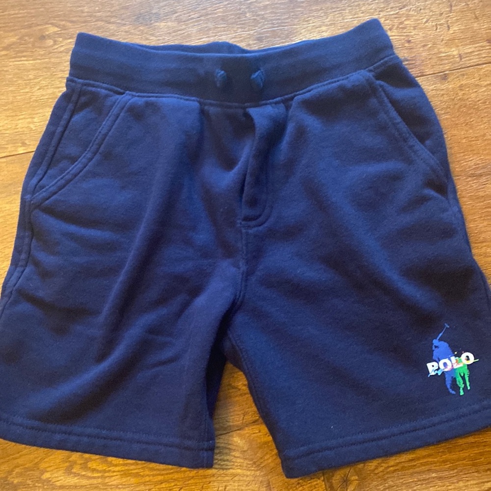 Boys navy polo shorts